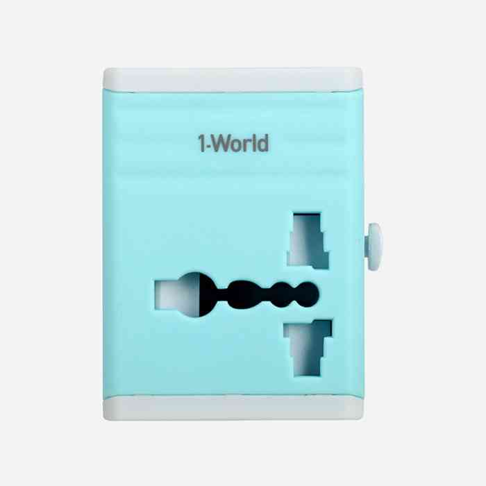 MOMAX 1-WORLD DUAL USB AC Universal TRAVEL ADAPTER
